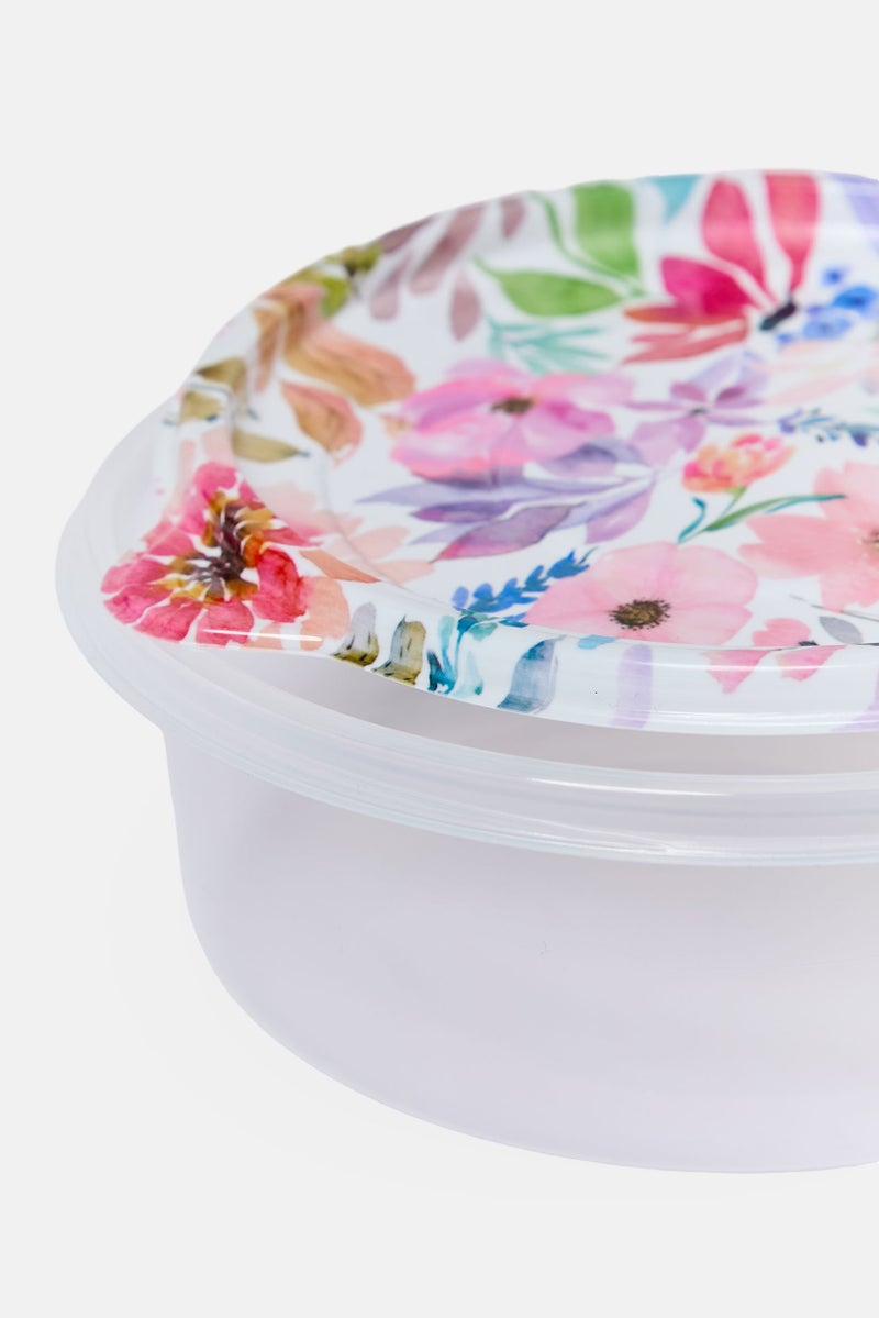 COOK WITH COLOR 24 Pieces Floral Pattern Food Storage Containers, Multicolor - Image 2