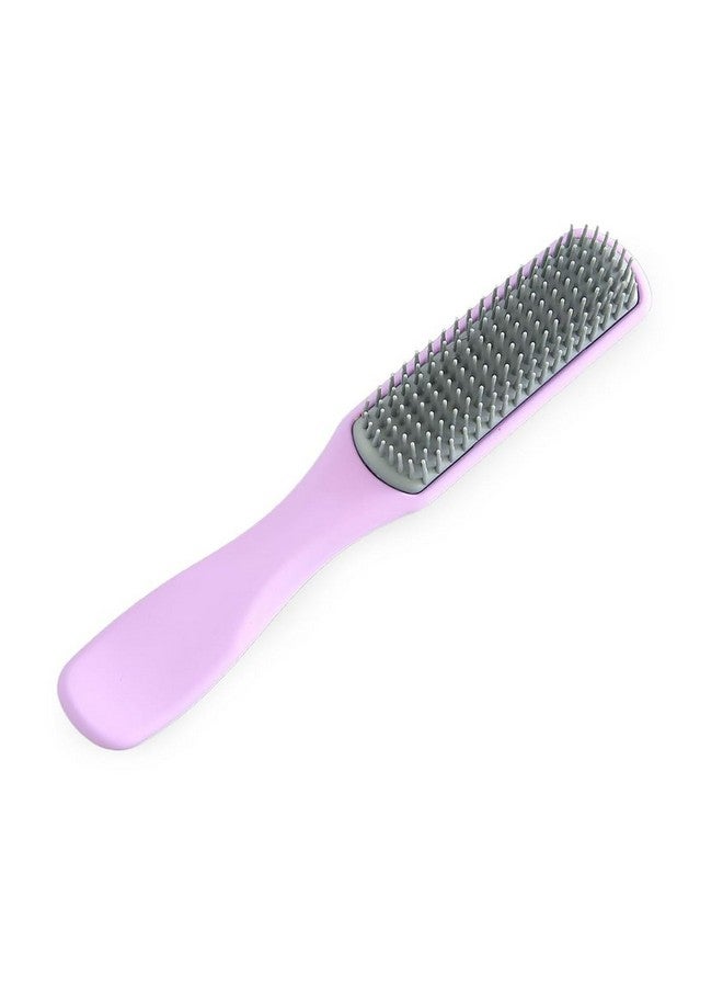 Hearts Hair Brush | Flexible Bristles Brush | Hair Brush With Paddle | Straightens & Detangles Hair Brush | Suitable For All Hair Types | C19-Prup-S | Small | Purple - Image 1