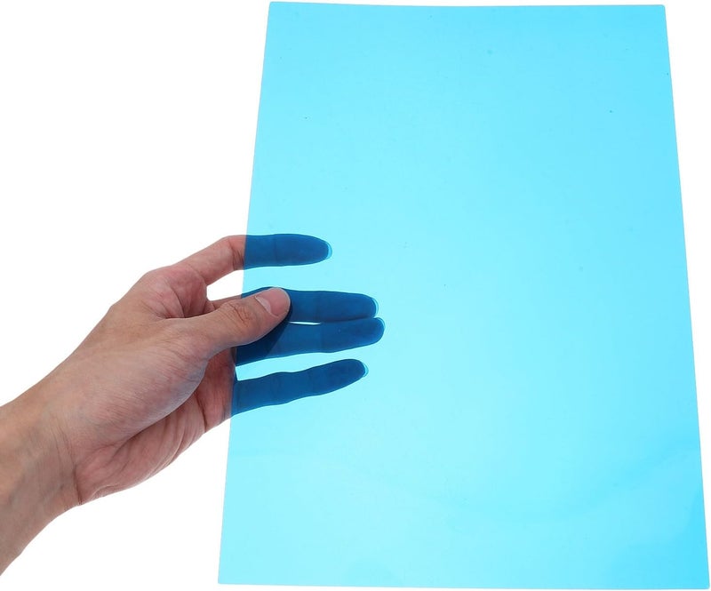 DINHEAROM A4 Colored Cellophane Sheets 10pcs Pvc Craft Film Light Filters for DIY Wrapping, Party Decorations, and Craft Projects - Image 3