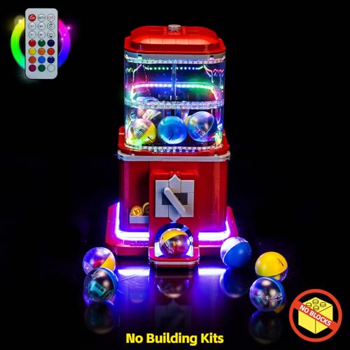 BrickBling طقم إضاءة LED من BrickBling متوافق مع آلة بيع شخصيات Lego مع إضاءة ملونة متوافق مع نموذج Lego 21358 غير مشمول - Image 5