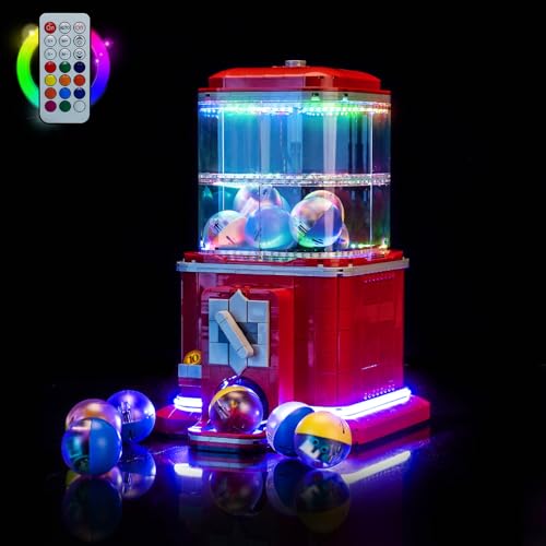 BrickBling طقم إضاءة LED من BrickBling متوافق مع آلة بيع شخصيات Lego مع إضاءة ملونة متوافق مع نموذج Lego 21358 غير مشمول - Image 1