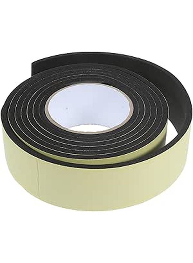 Black Foam Tape Self Adhesive Weather Stripping For Door Insulation And Soundproofing - Image 1