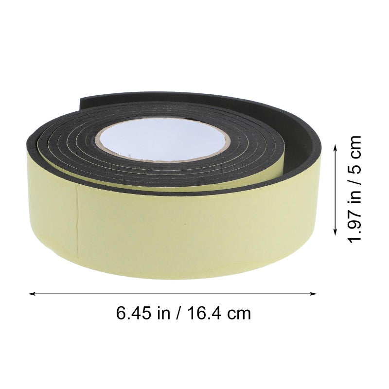 Black Foam Tape Self Adhesive Weather Stripping For Door Insulation And Soundproofing - Image 4