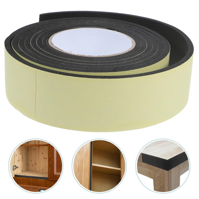 Black Foam Tape Self Adhesive Weather Stripping For Door Insulation And Soundproofing - Image 3