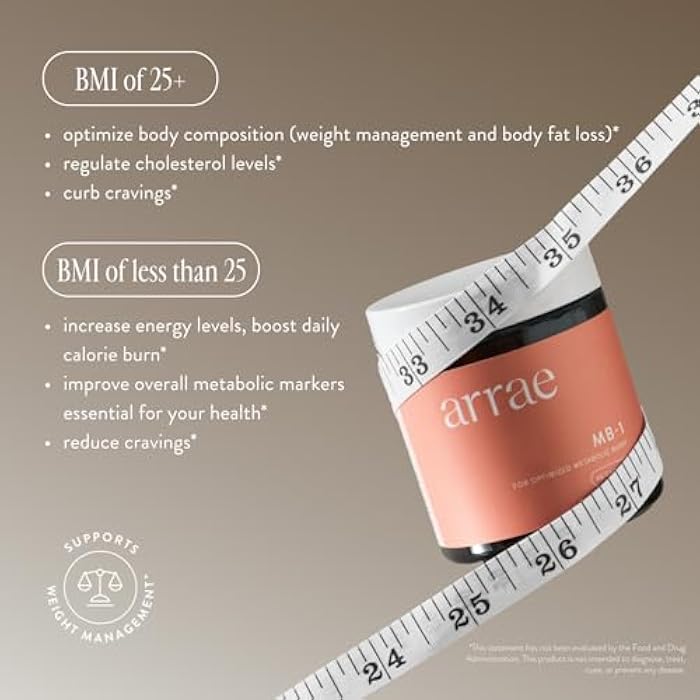 Arrae MB-1, Natural Dietary Supplement, Control Appetite, Increase Energy, Support Healthy Metabolism, 60 Capsules - Image 5
