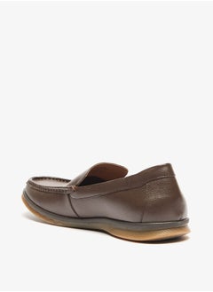 DUCHINI Men's Textured Slip-On Moccasins  - Image 2