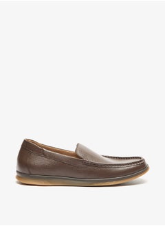 DUCHINI Men's Textured Slip-On Moccasins  - Image 3