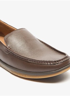 DUCHINI Men's Textured Slip-On Moccasins  - Image 5