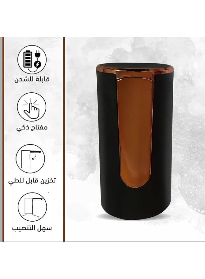 مضخة مياه  - مضخة مياه كهربائية - سعة عالية، تشغيل بزر واحد، تصميم منخفض الضوضاء. صغيرة الحجم، قوية، وسهلة الاستخدام، مثالية للمنزل والتخييم (أسود) - Image 3