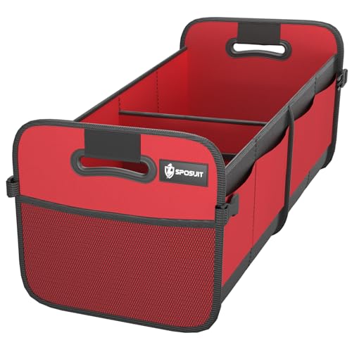 Sposuit Trunk Organizer for Car - 70L Collapsible Car Storage with 11 Pockets & Reinforced Handles, SUV Trunk Organizers for Grocery Cargo - Image 1