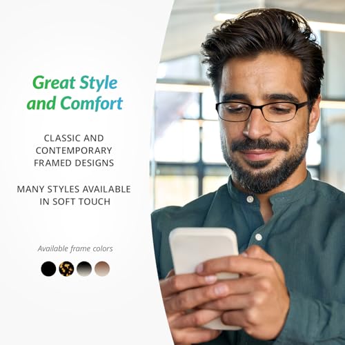 SAV Men’s Flex 2 5028 Reading Glasses - Flexible, Durable, Lightweight, Contemporary Readers For Men - Image 4