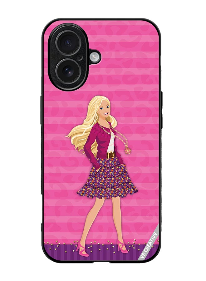 Protective Case Cover For Apple iPhone 17 Barbie Design Multicolour