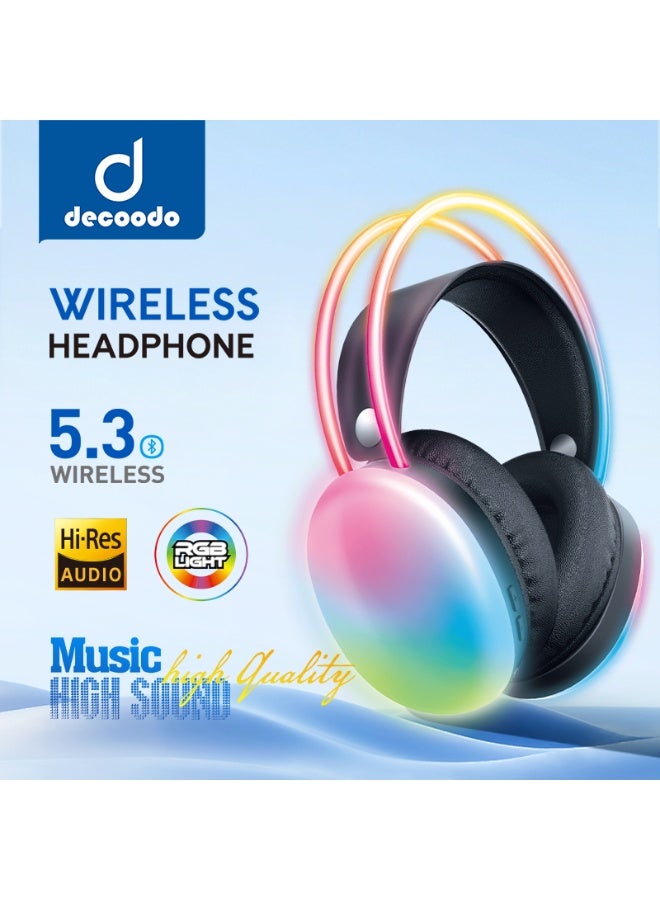 Decoodo RGB Wireless Headphone - Image 1