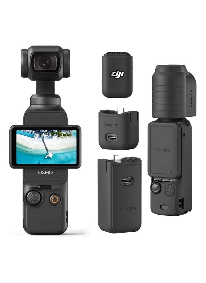 Generic DJI Osmo Pocket 3 Silicone Case Silicone Case Protective Cover Handheld Gimbal Sports Camera Accessories  - Image 1