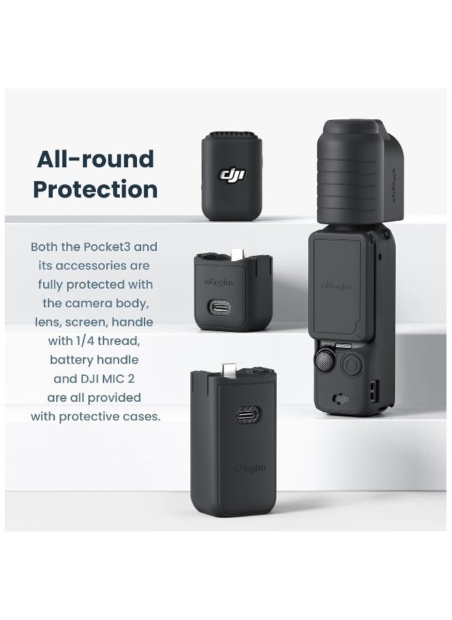 Generic DJI Osmo Pocket 3 Silicone Case Silicone Case Protective Cover Handheld Gimbal Sports Camera Accessories  - Image 2