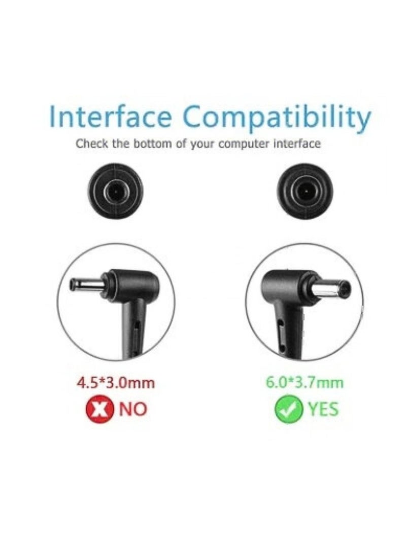 Terabyte 240W Compatible Laptop Charger for Asus ROG Zephyrus S15 GX502LWS 20V 12A AC Adapter ADP-240EB B (6.0*3.7) - Image 2