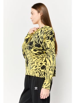 Adidas Women Sportswear Fit Long Sleeve Outdoor Sweatshirt, Multicolor  - Image 3
