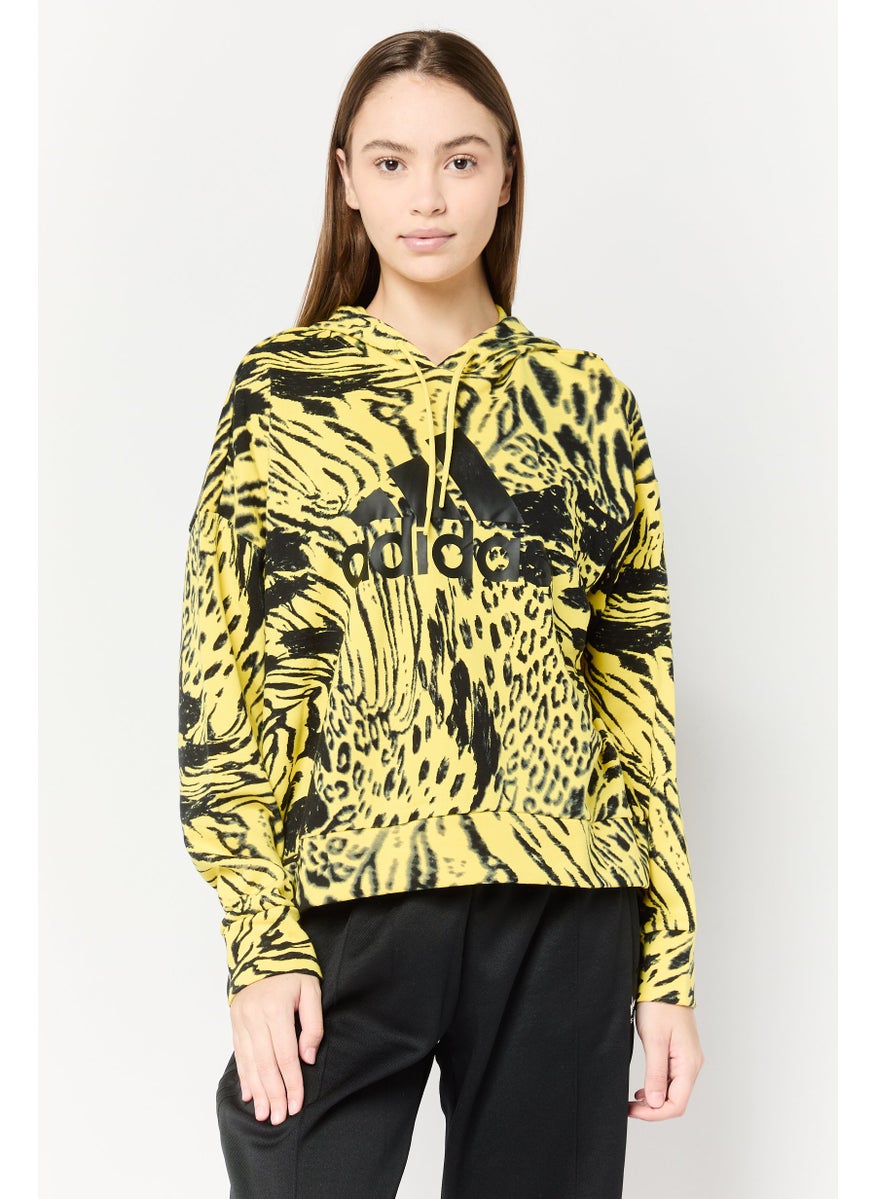 Adidas Women Sportswear Fit Long Sleeve Outdoor Sweatshirt, Multicolor  - Image 1