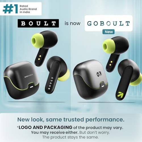 GOBOULT Z40 True Wireless in Ear Earbuds with 60H Playtime, Zen™ ENC Mic, Low Latency Gaming, Type-C Fast Charging, Made in India, 10mm Rich Bass Drivers, IPX5, Ear Buds TWS (Black) - Image 2