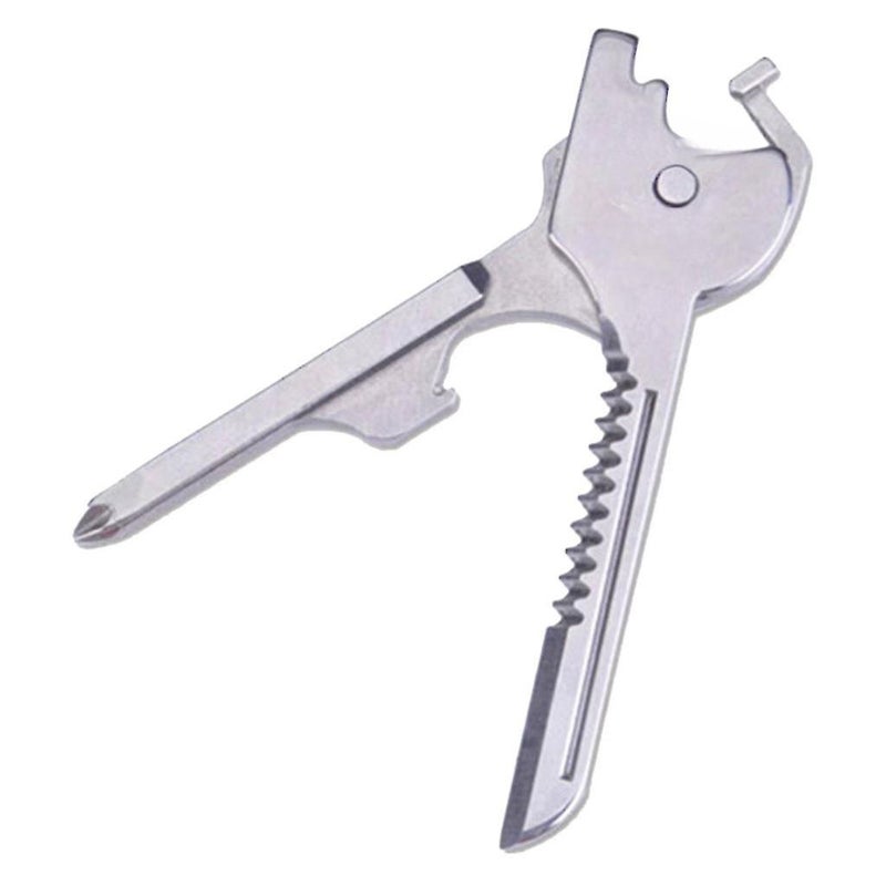 6 In1 Utili-key Keychain Keyring Multi Tool Stainless Edc Screwdriver Opener - Image 2