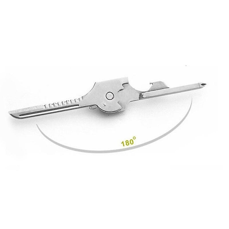 6 In1 Utili-key Keychain Keyring Multi Tool Stainless Edc Screwdriver Opener - Image 5