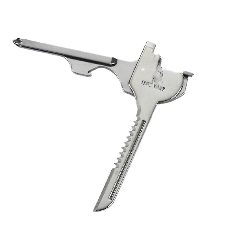 6 In1 Utili-key Keychain Keyring Multi Tool Stainless Edc Screwdriver Opener - Image 3