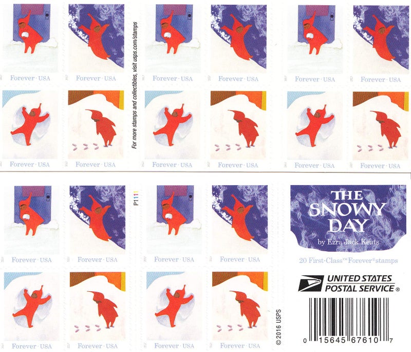 USPS Snowy Day Forever Postage Stamps (20 Stamps) - Image 1