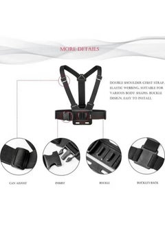 In Air Camera Chest Mount With Bracket For Akaso Dji Osmo Adjustable And Mobile Phone  - Image 3