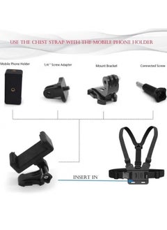 In Air Camera Chest Mount With Bracket For Akaso Dji Osmo Adjustable And Mobile Phone  - Image 4