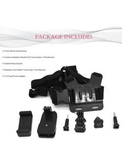 In Air Camera Chest Mount With Bracket For Akaso Dji Osmo Adjustable And Mobile Phone  - Image 5