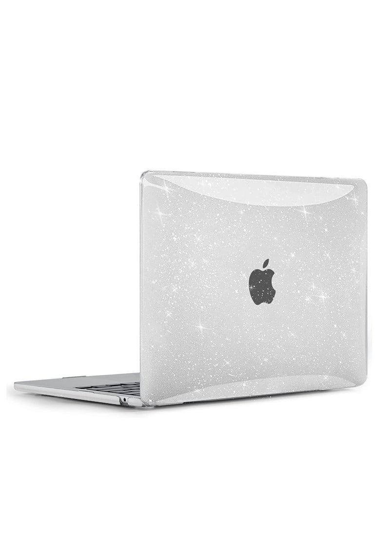Generic Glitter Case Compatible with MacBook Air 13.6 Inch 2025---2022 Release A3240 M4 Chip /A3113 M3 Chip/ A2681 M2 Chip, Plastic Hard Shell Case for MacBook Air 13 inch with Liquid Retina Display, Clear  - Image 1