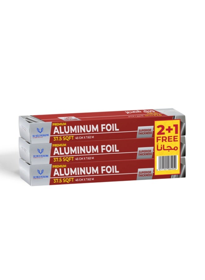 SKY MELD Aluminium Foil Embossed 37.5Sqft 24 Rolls