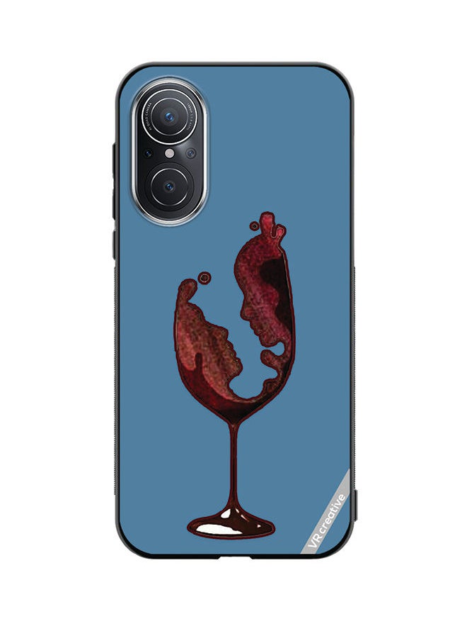 VR CREATIVE - Protective Case Cover For Huawei Nova 9 SE Wine Glass Art Design Multicolour - Image 1