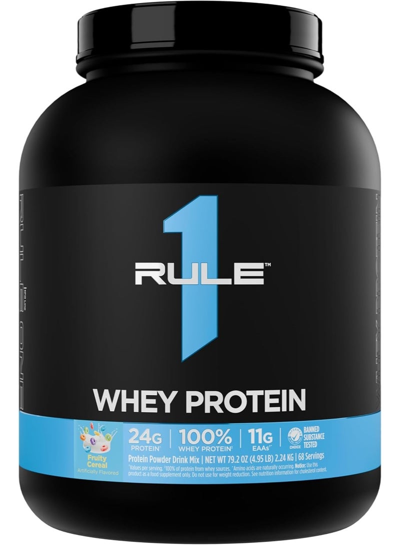 Rule1 Rule 1 100% Whey Blend, Support Muscle Recovery, Muscle Growth, Fruity Cereal, 4.8 lbs - Image 1