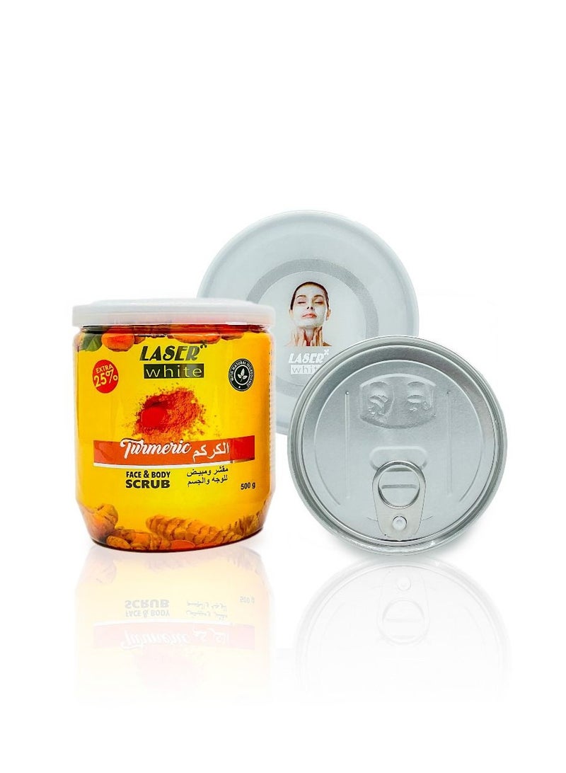 laser white Turmeric Body And Face Scrubbing And Exfoliating Cream 500 gr - Image 2