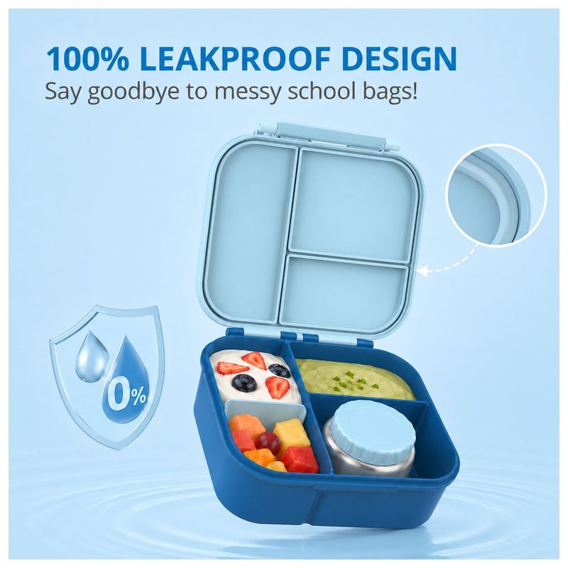 BonBon - 3-4 Compartments Lunchbox - Star Blue - Image 4