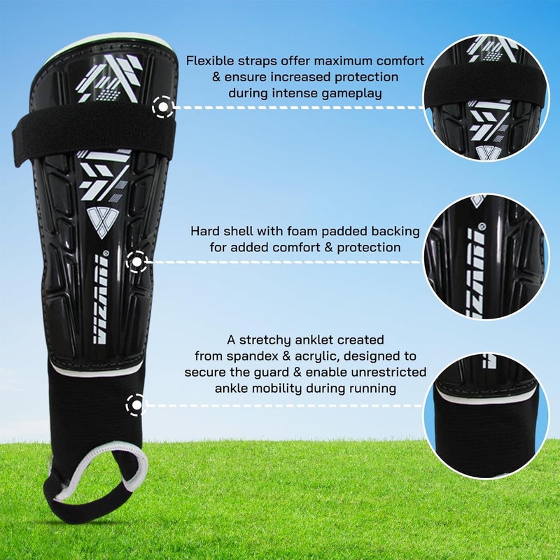 Vizari Malaga Soccer Shin Guards for Kids - Protective Gear for Boys and Girls with Adjustable Straps - Image 4