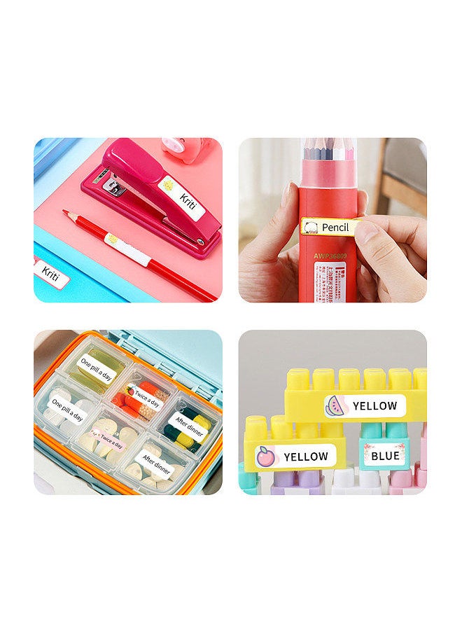 NIIMBOT D110 Label Maker Machine Mini Pocket Thermal Label Printer with 6 Label Rolls All in One BT Connect Prince Tag DIY Date Journal Study Sticker Labeling Machine