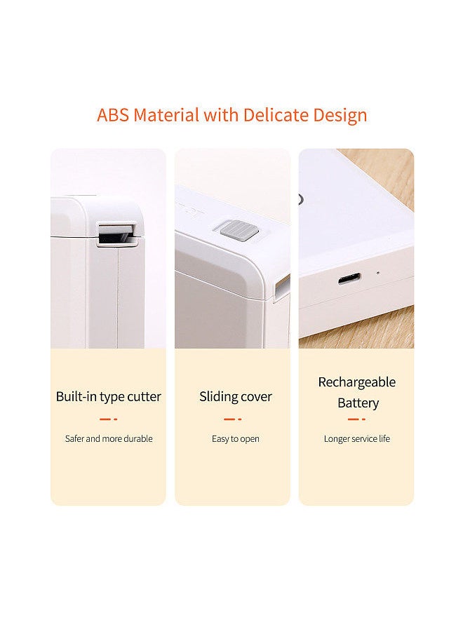 NIIMBOT D110 Label Maker Machine Mini Pocket Thermal Label Printer with 6 Label Rolls All in One BT Connect Prince Tag DIY Date Journal Study Sticker Labeling Machine