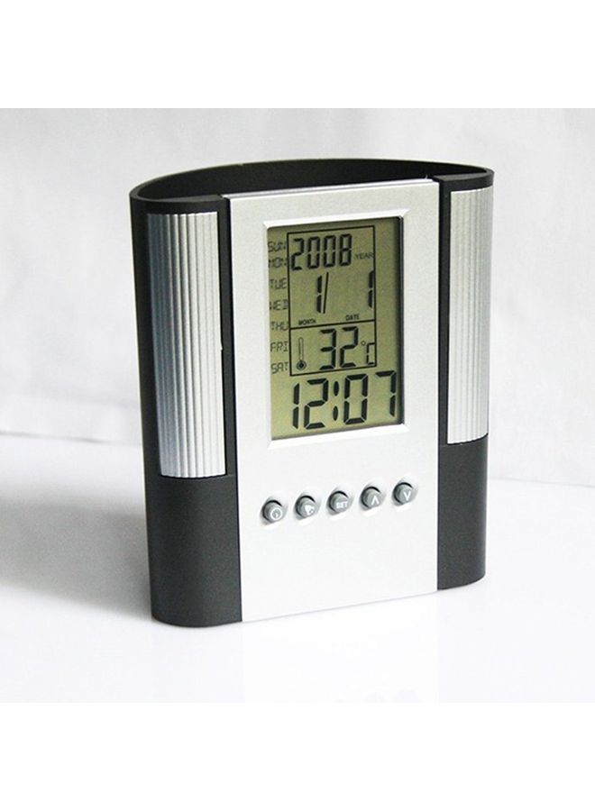 نيبمينينت ساعة منبه إلكترونية متعددة الوظائف بتصميم قلم متعدد الألوان 12x10x5.5سم - Image 4