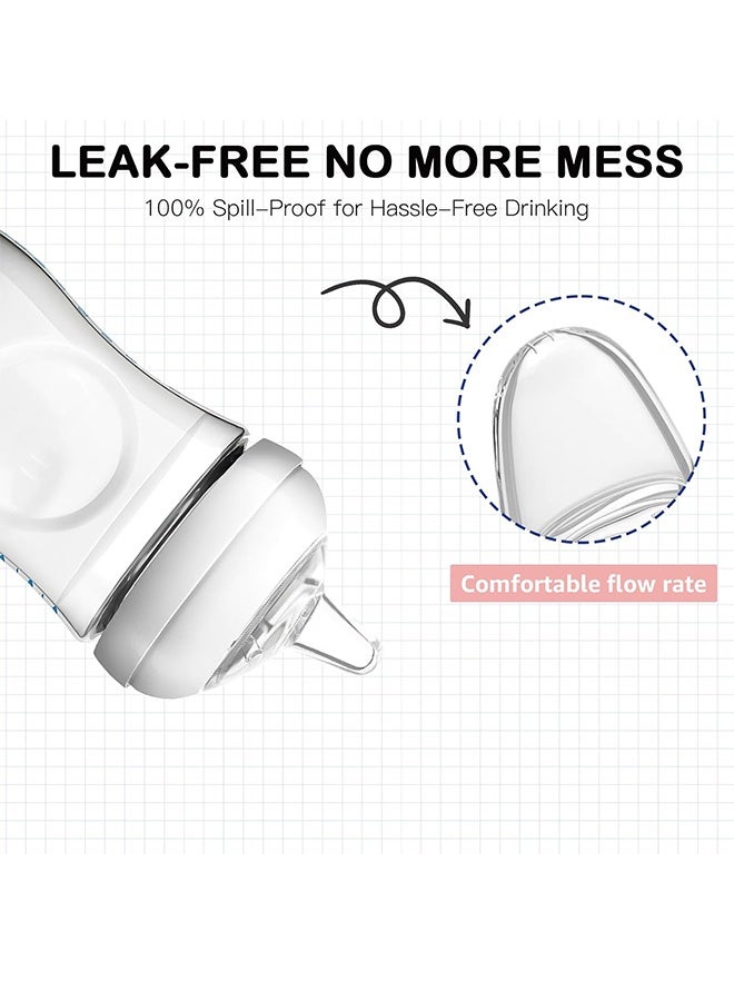 GD 3 PCS Natural Feeding Bottle Nipples, Leak-Proof Replacement Silicone Bottle Spouts Nipple, Anti-Colic Soft Silicone Teats - Image 5