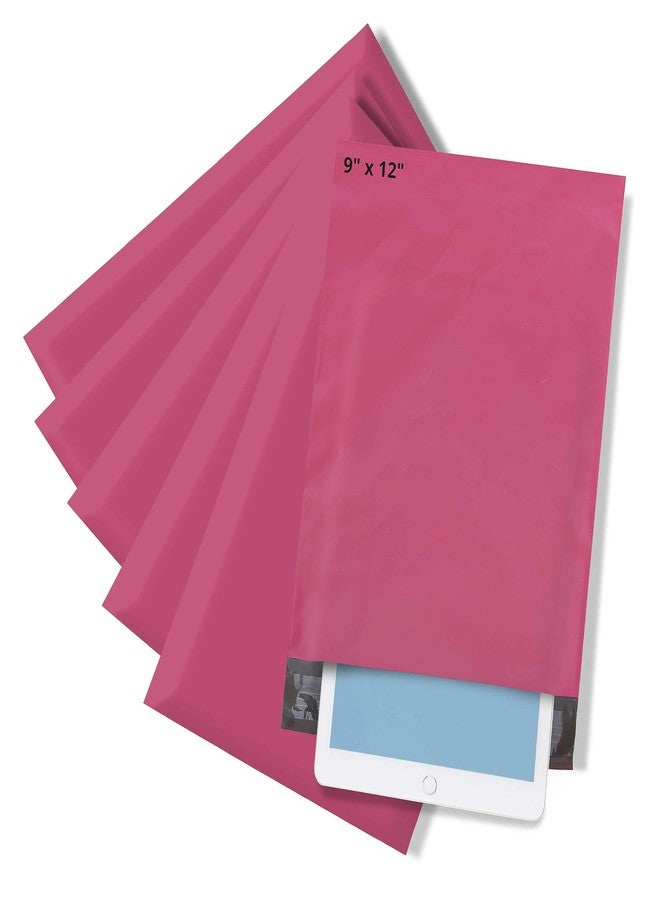 The Boxery Medium Poly Mailers 9x12, Solid Pink Shipping Bags - Tear And Puncture Free Poly Bags - Water Resistant Mailing Bags - Packaging Bags For Small Business - 100 Count - Image 1