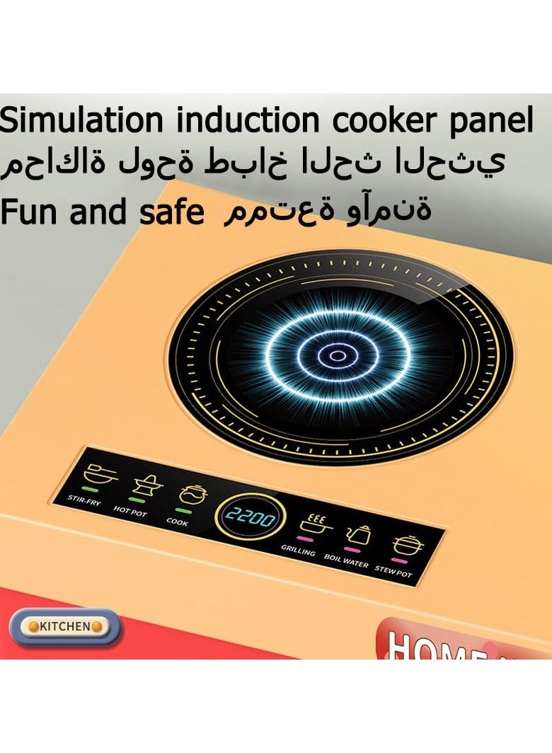 Kids Play Kitchen Game Set,Children's Kitchen Game Set,Toddlers Pretend Cooking Playset Acccessories with Pots Pans,Hamburger vegetables Cookware,Foods,Learning Gift for Kids Girls Boys - Image 5