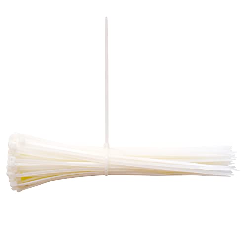 OVG Nylon Self Locking Cable Ties, White (150 mm × 3.2 mm, 6 Inch, Pack of 200 Pcs) Heavy Duty Strong Zip Ties Teeth Grip Fastener Organizer Tie (200, 6 inch 150mm × 3.2mm) - Image 3