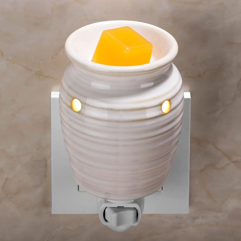 STARMOON STAR MOON Ceramic Pluggable Wax Melt Warmer, Diffuser for Fragrance Oil, Candle Melter Plug in Wall for Home, Office and Spa, Ideal Gifts, with Two Bulbs - Image 2