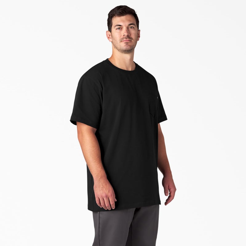 Dickies Mens Heavyweight Crew Neck Short Sleeve Tee Big-Tall T Shirt, Black, X-Large Tall US - Image 5