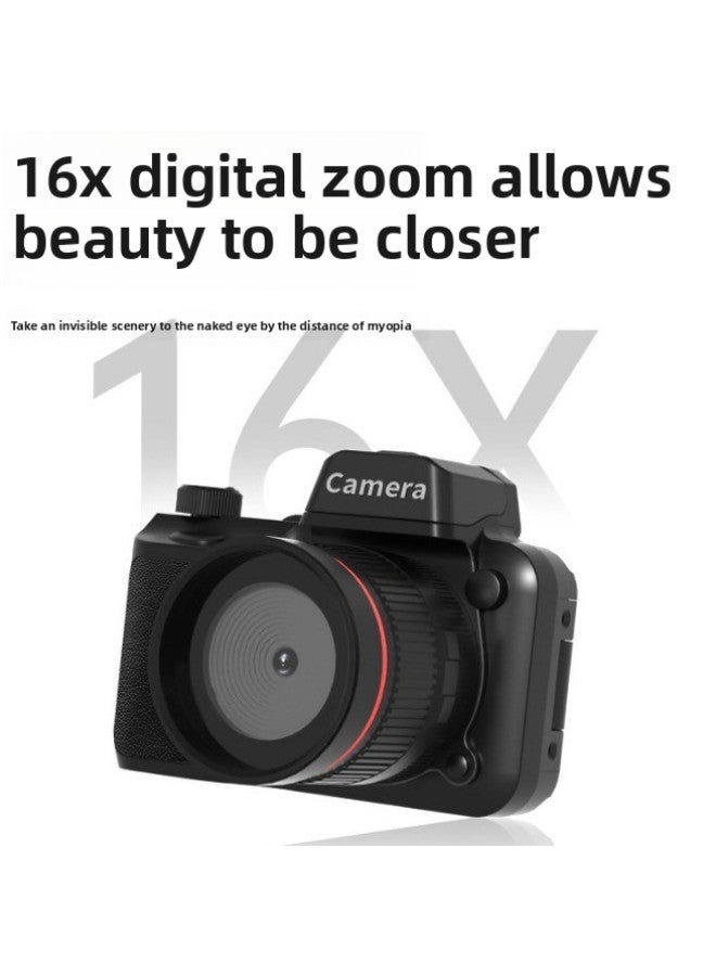 Generic E-commerce Hot-selling High-definition 50.0million Slr Digital Camera Entry-level Retro Photography Old-fashioned Slr Card Machine-Body Color:8G Memory Card  - Image 3