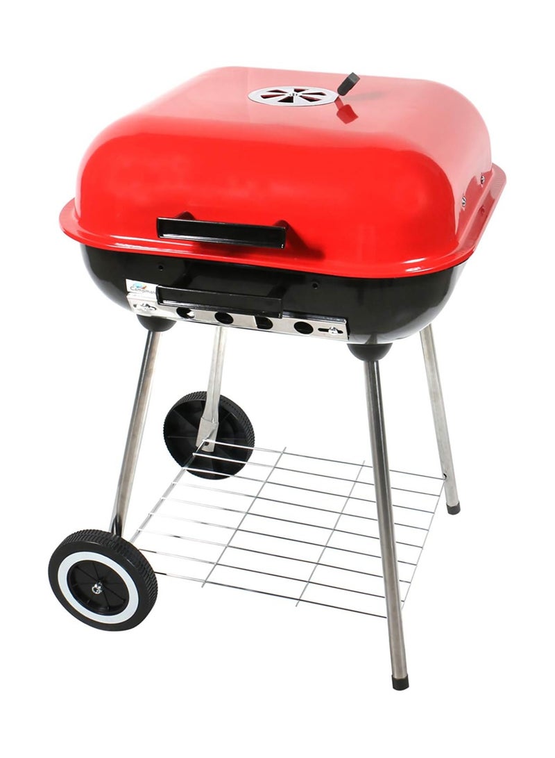 DubaiGallery BBQ stand set, Portable and lightweight, Easy to carry Indoor/Outdoor, Easy to assemble, Barbeque stand with Charcoal tray and Lid- 17 inch  - Image 2