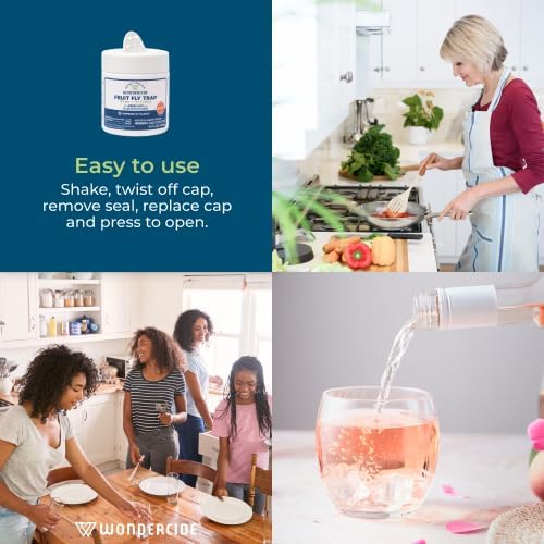 Wondercide - Fruit Fly Traps for Indoors - Fruit Fly Killer - Pet and People Safe - Made in USA & Plant Based - 5.4 oz - 2 Pack - Image 3