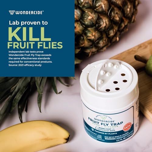 Wondercide - Fruit Fly Traps for Indoors - Fruit Fly Killer - Pet and People Safe - Made in USA & Plant Based - 5.4 oz - 2 Pack - Image 2